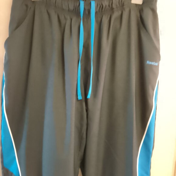 Women's Vintage 90's Reebok Wind Tracksuit Black & Blue Size Medium - Picture 9 of 14